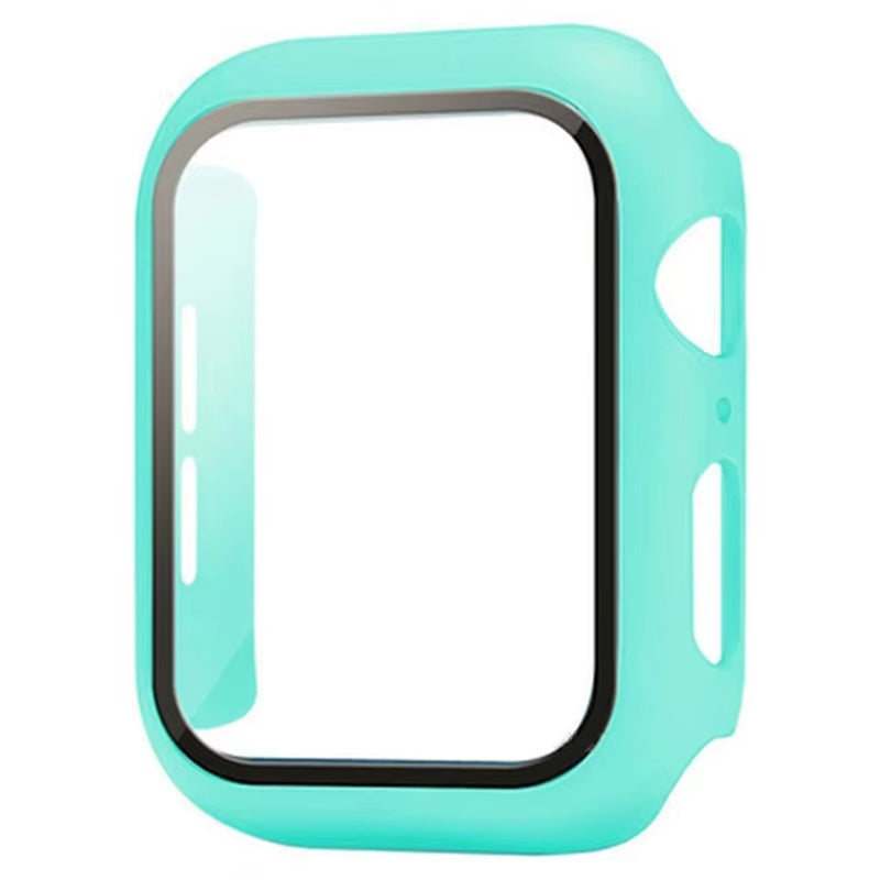 Glass+Cover for Apple Watch Case 9 8 7 6 SE 5 Iwatch Accessorie Screen Protector Apple Watch Serie 44Mm 40Mm 41Mm 45Mm 42Mm 38Mm