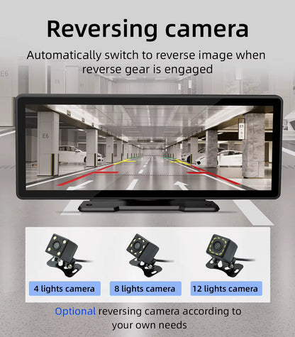 10.26 Inch Portable Wireless Carplay Screen HD Rear Reversing Camera Car Radio DVR MP5 Multimedia Video Player Android Auto